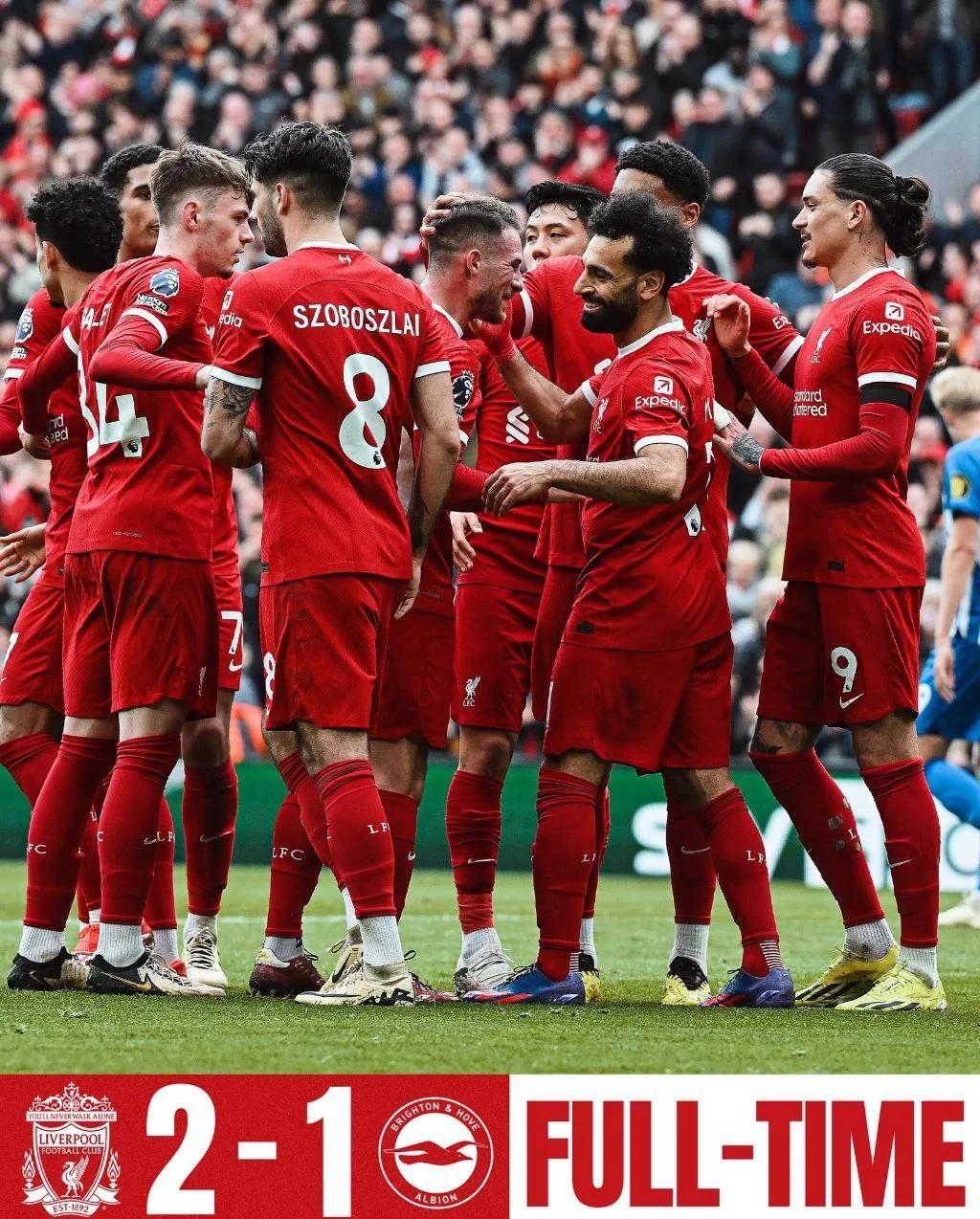 利物浦客场绝杀纽卡，萨拉赫接纳巴第赛季第20球，克洛普赞队员拼劲十足的简单介绍